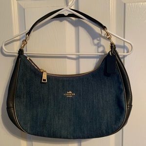 Coach denim shoulder bag